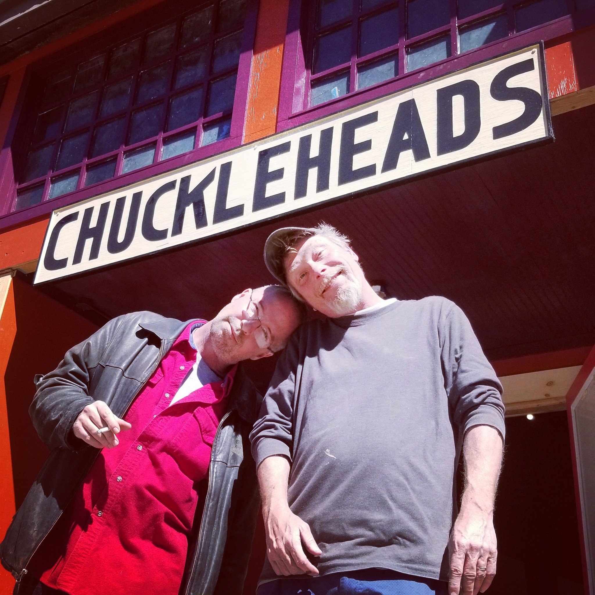 Chuckleheaads owner Matt Becker along side comedian Doug Stanhope